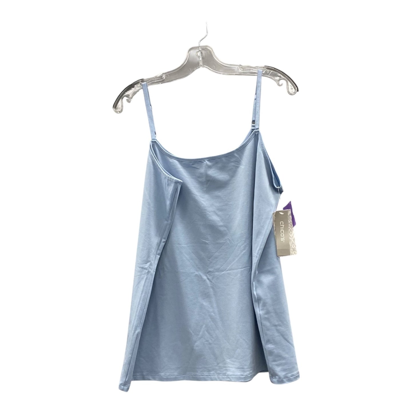 Top Sleeveless By Chicos In Blue, Size:Xl