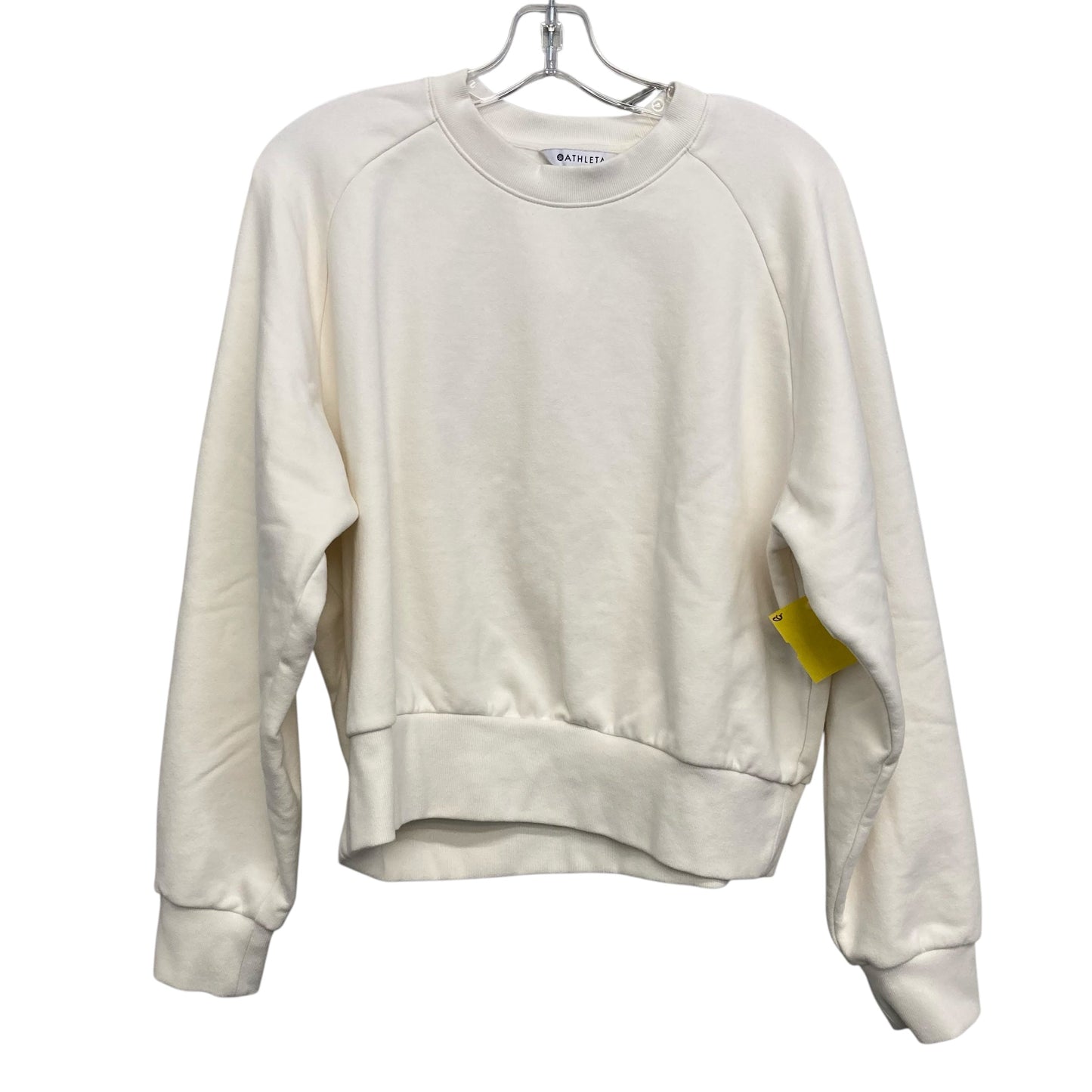 Sweatshirt Crewneck By Athleta In Cream, Size:M