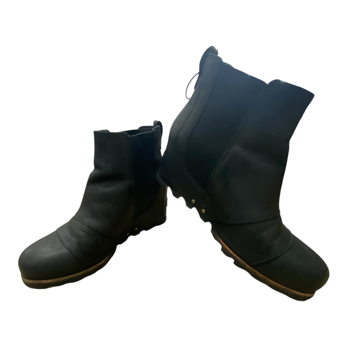 Boots Ankle Flats By Sorel In Black, Size:8