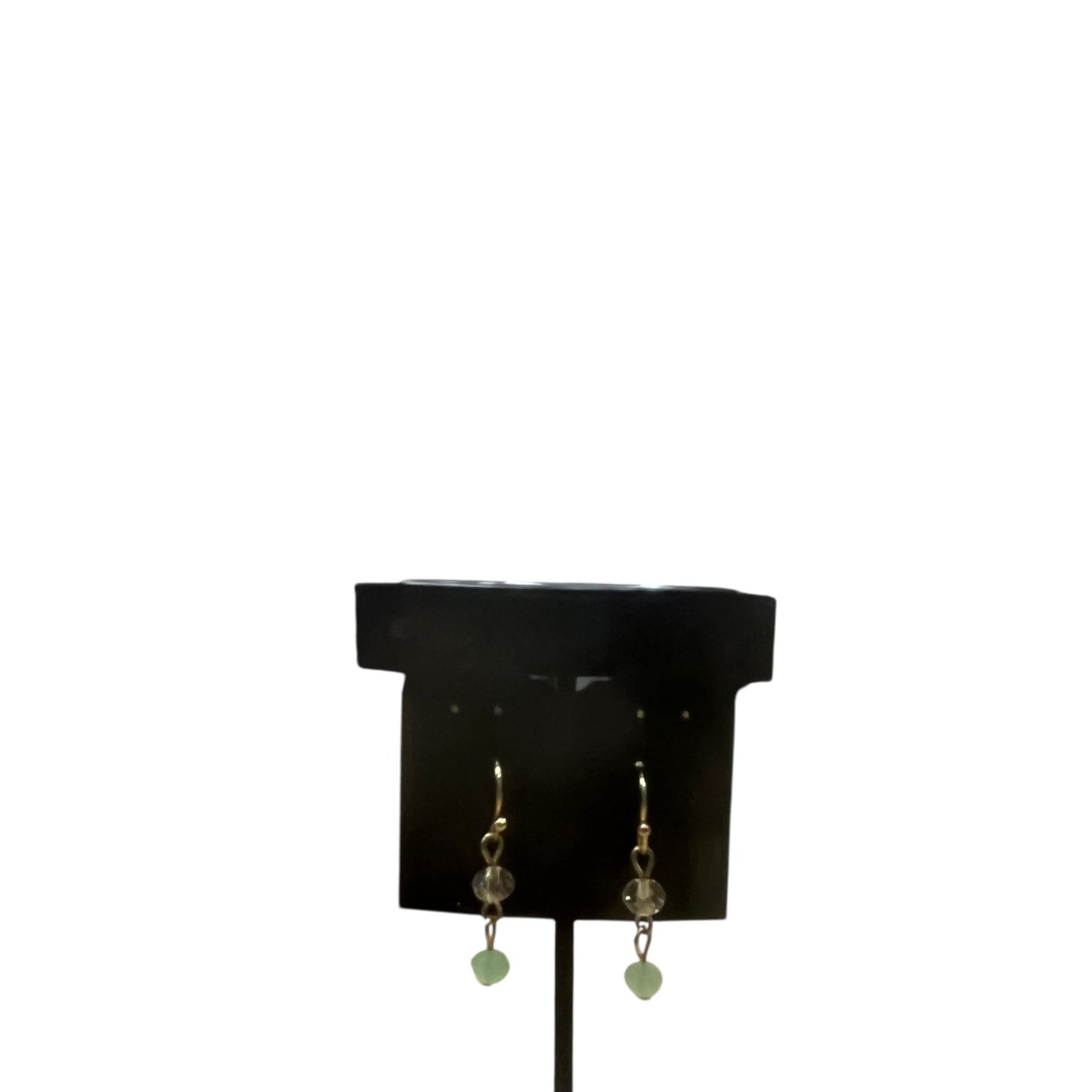 Earrings Dangle/Drop By Charming Charlie In Gold & Green