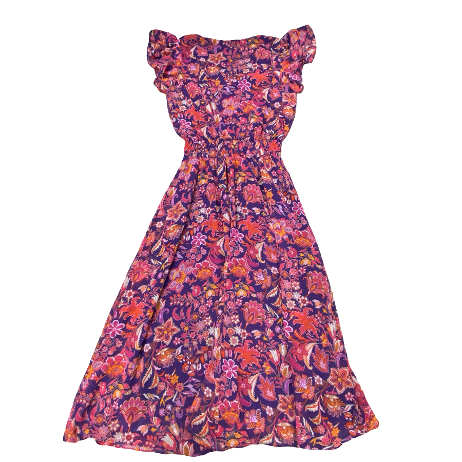 Dress Casual Maxi By Msk In Pink & Purple, Size:S