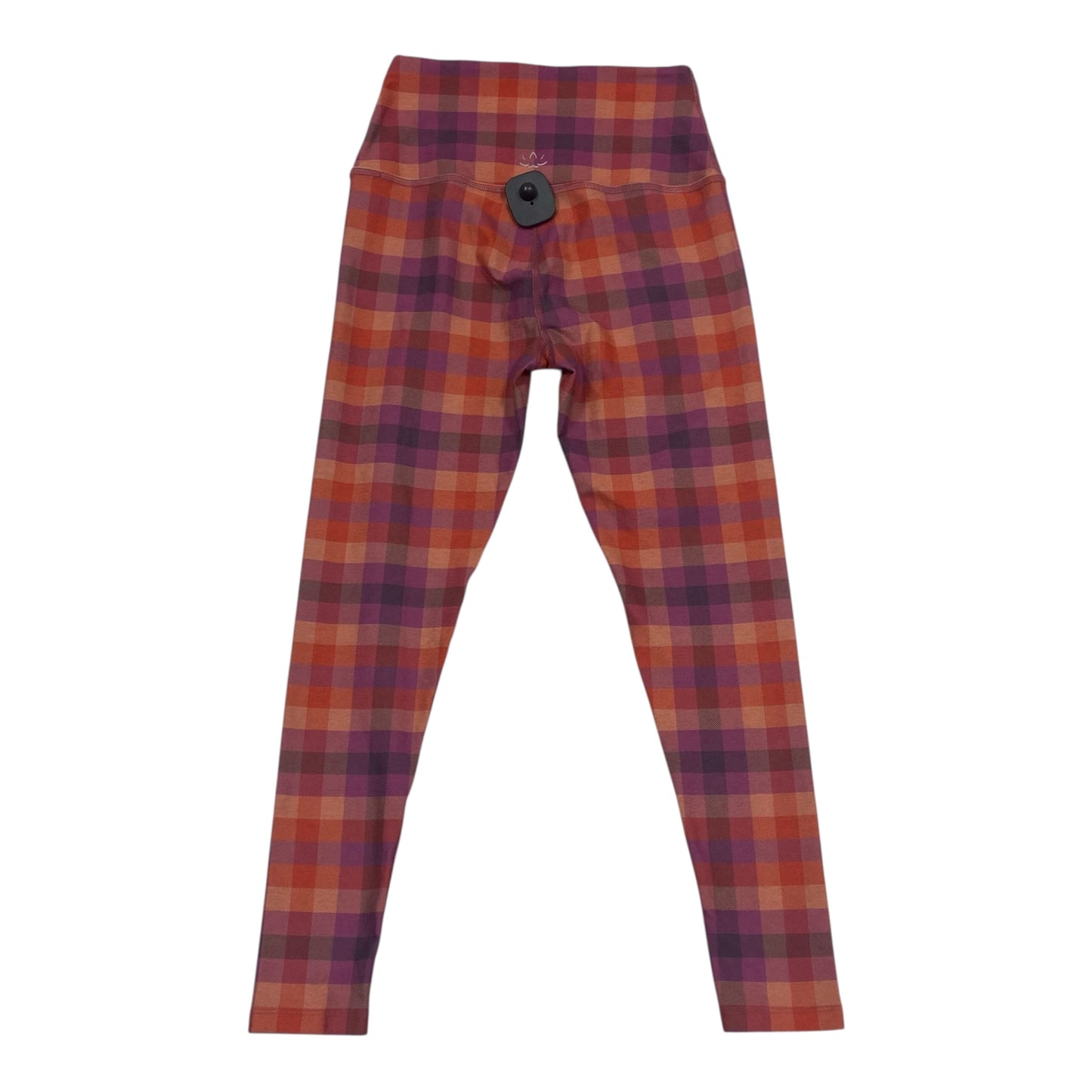 Athletic Leggings By Beyond Yoga In Plaid Pattern, Size:M