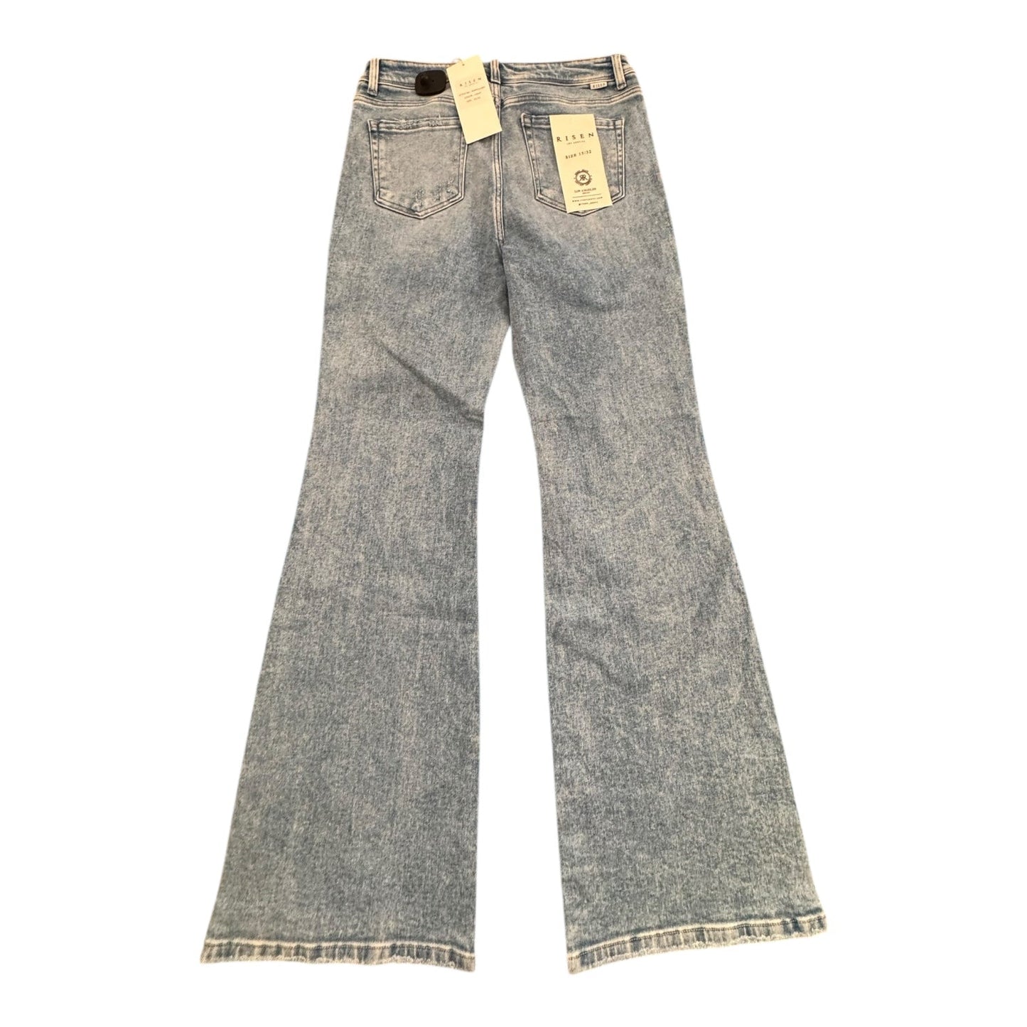 Jeans Straight By Risen In Blue Denim, Size:14