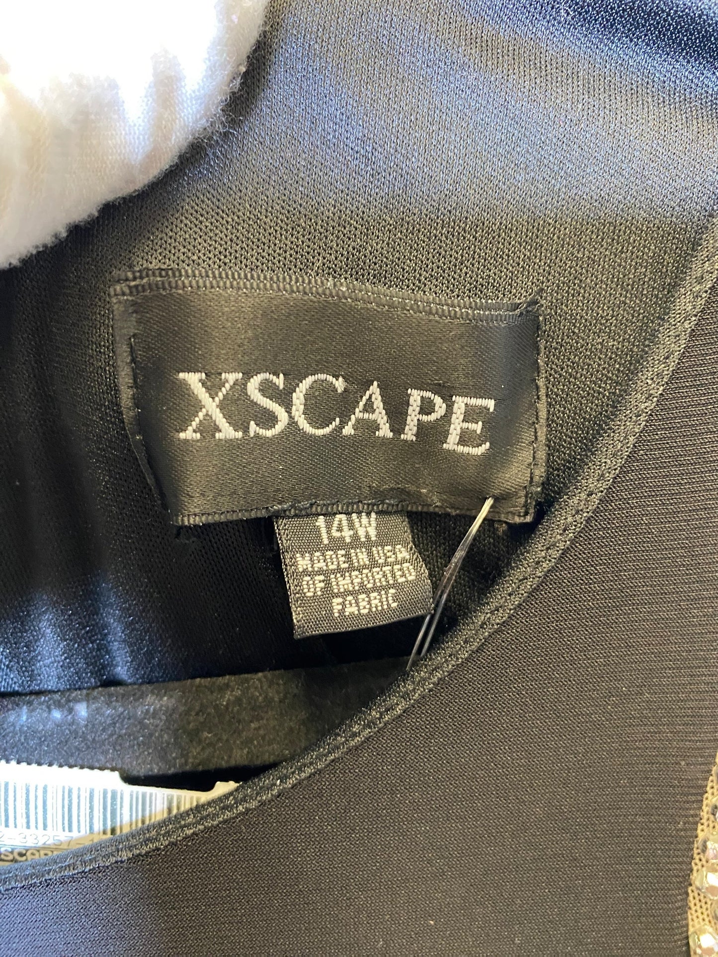 Dress Designer By Xscape In Black & Silver, Size: 14W