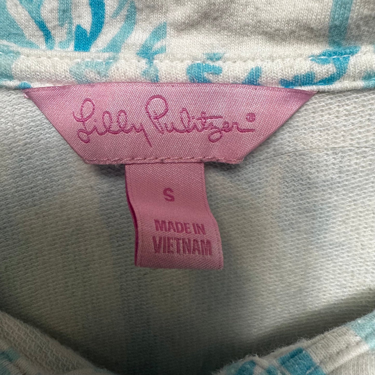 Sweatshirt Designer By Lilly Pulitzer In Blue & White, Size: S