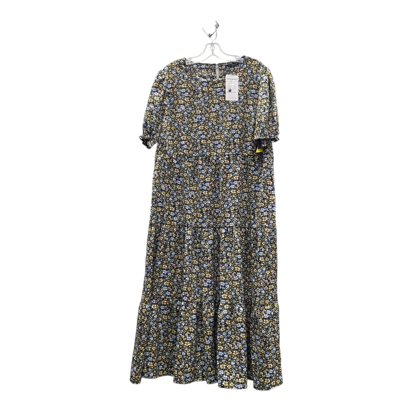 Dress Casual Midi By Prettygarden In Floral Print, Size:L