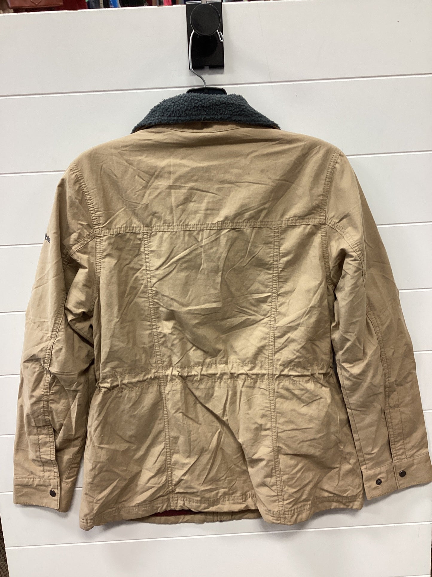 Athletic Jacket By Columbia In Tan, Size:S