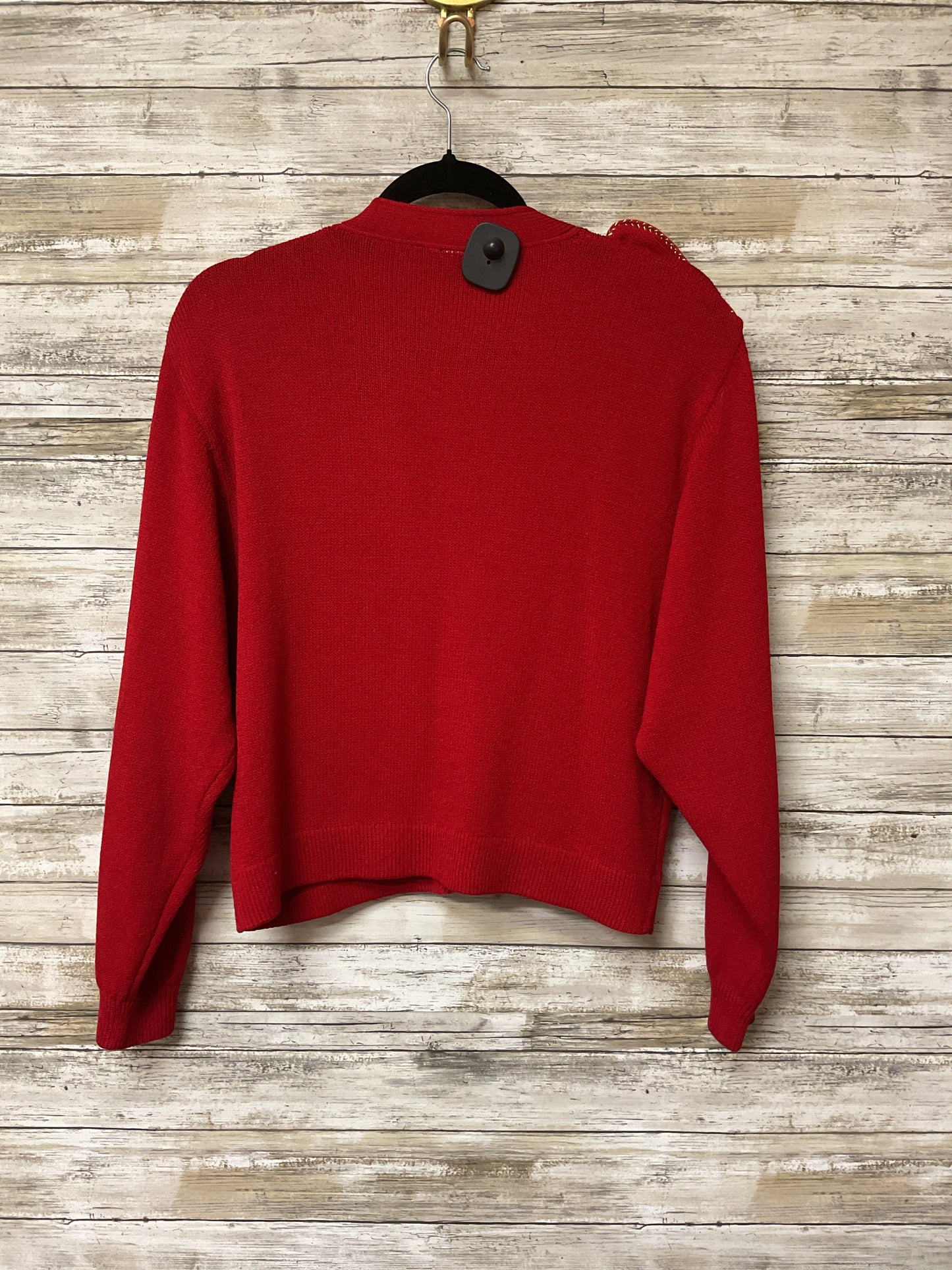 Cardigan Luxury Designer By St John Collection In Red, Size:M