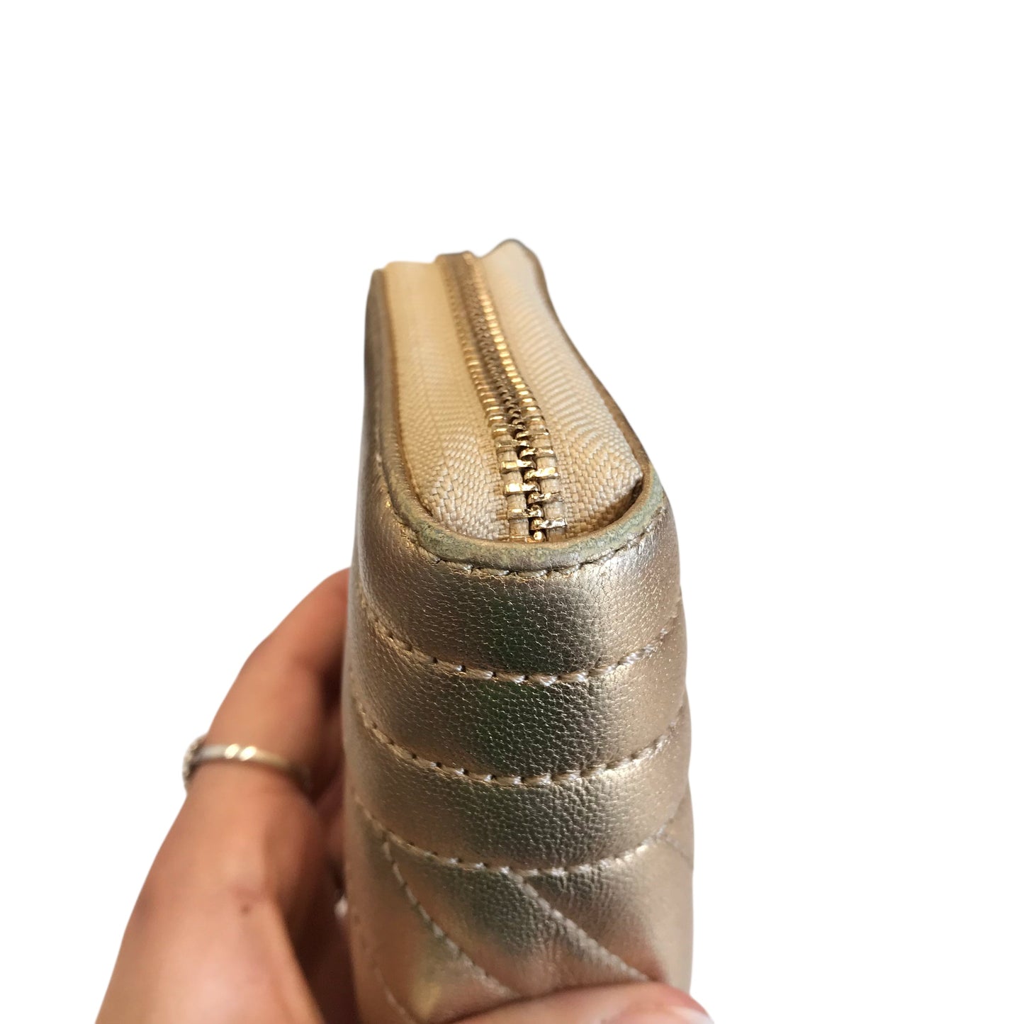 Wristlet Designer By Michael Kors In Gold, Size:Medium