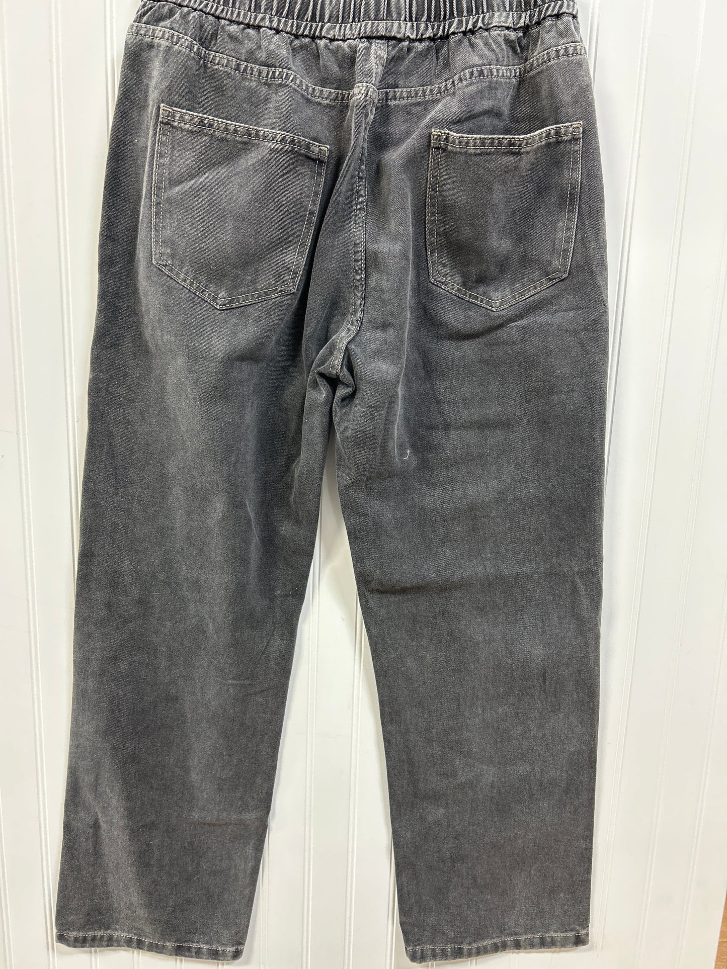 Jeans Wide Leg By Cmc In Black Denim, Size:Xl