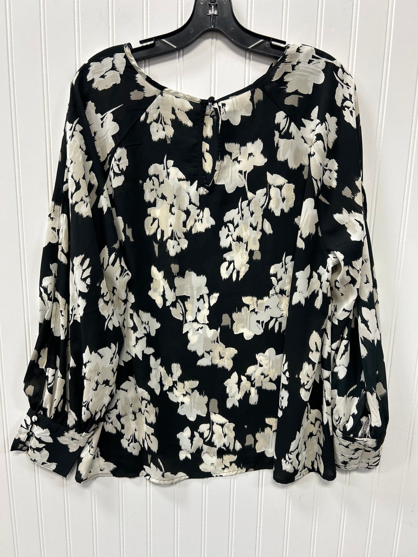 Blouse Ls By Maurices In Black, Size:Xxl