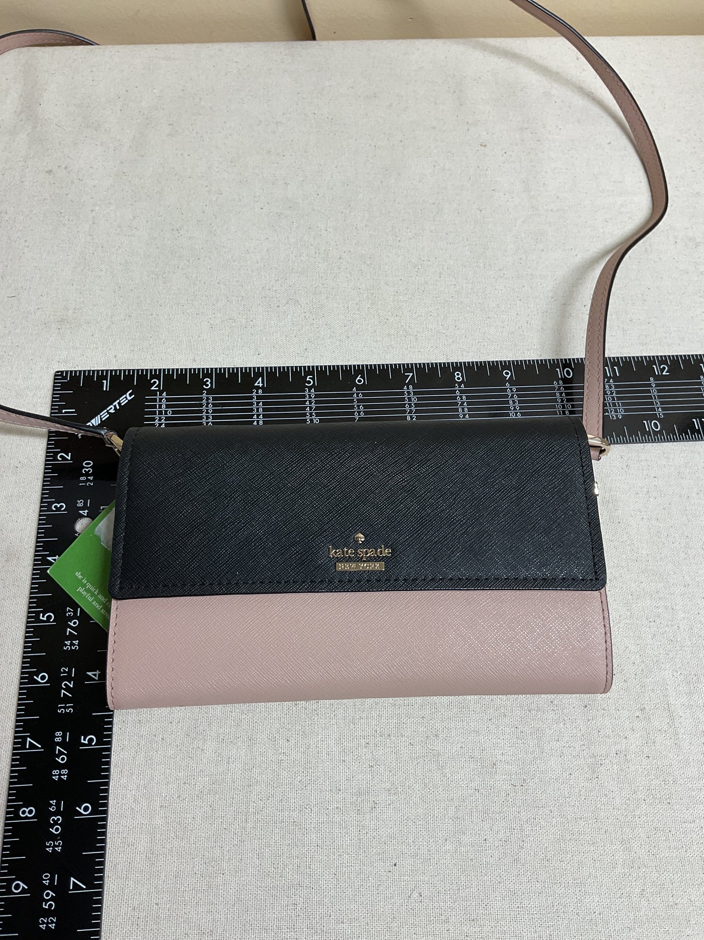 Crossbody Designer By Kate Spade In Black & Pink, Size:Small