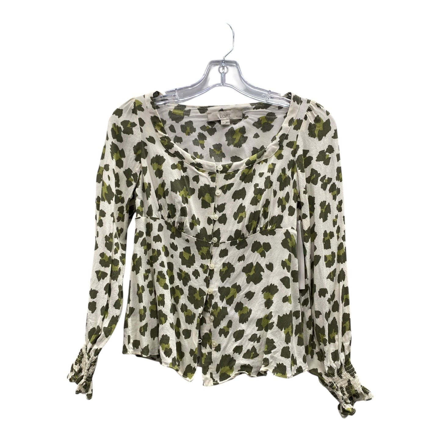 Top Ls By Loft In Green, Size:Xsp