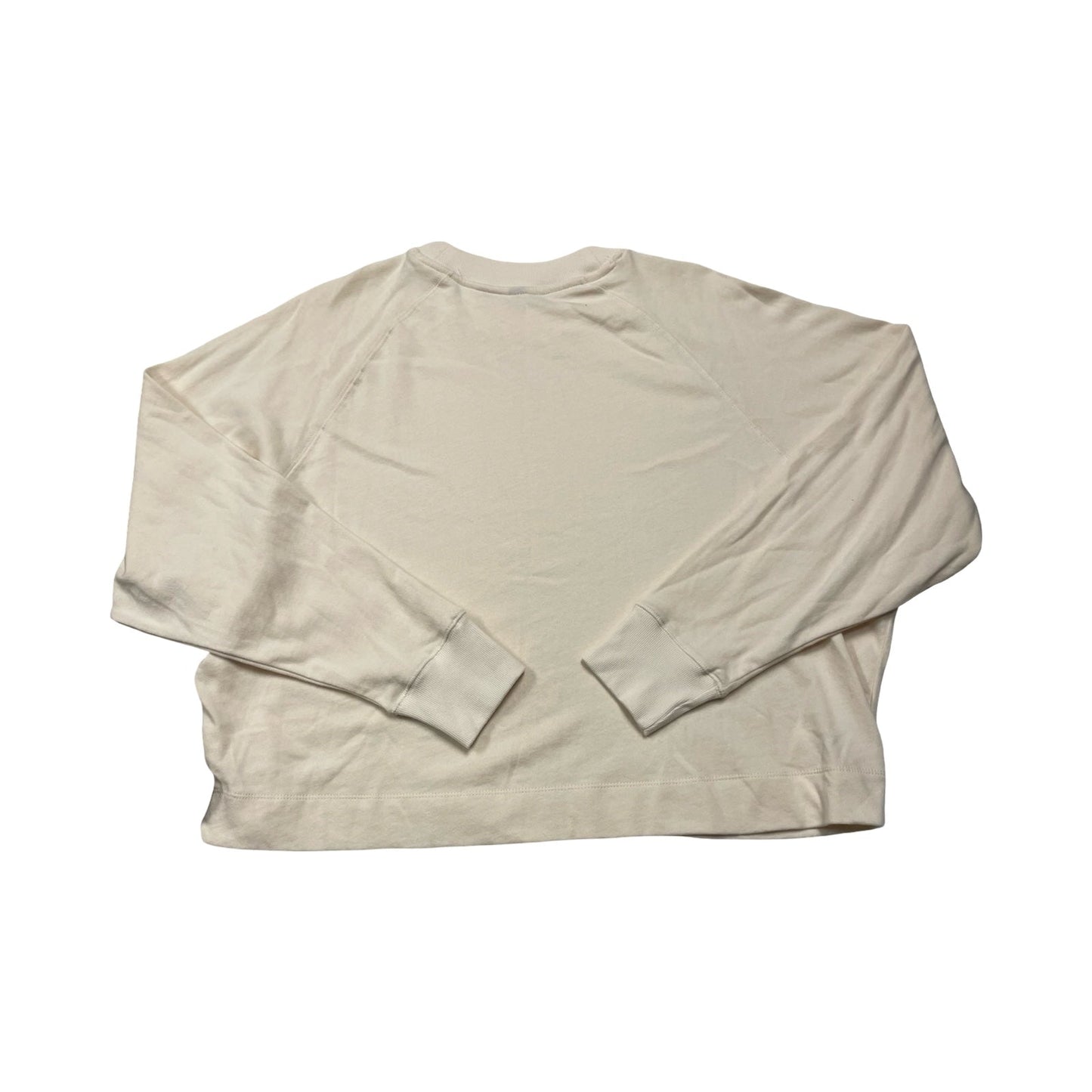 Athletic Sweatshirt Crewneck By Vuori In Cream, Size:L