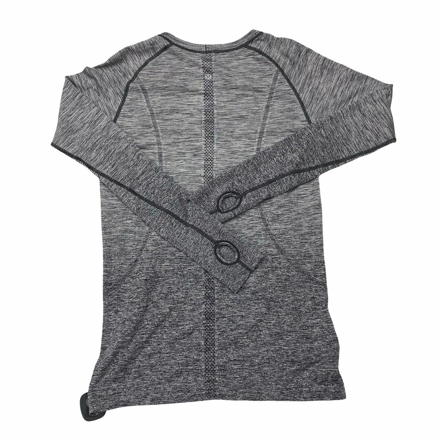 Athletic Top Ls Crewneck By Lululemon In Grey, Size:10