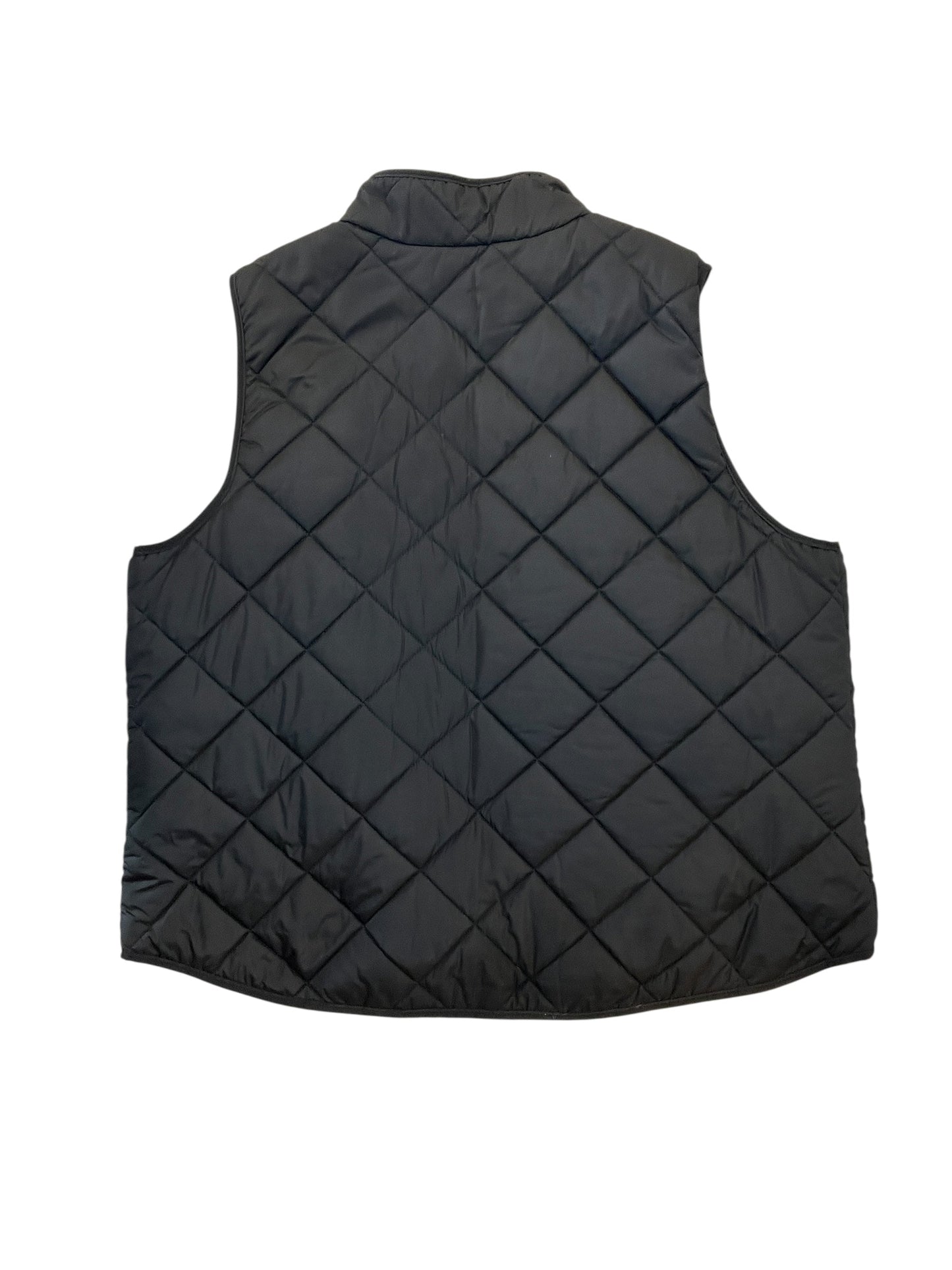 Vest Puffer & Quilted By Workshop In Black, Size:3X