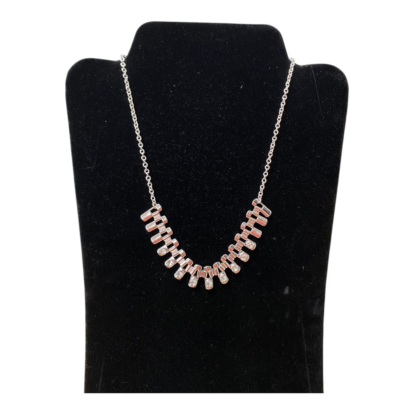 Necklace Statement By Banana Republic In Silver