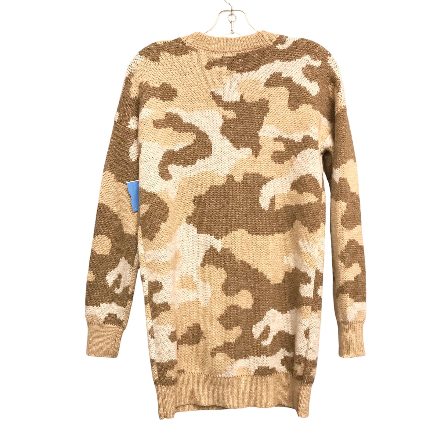 Sweater Cardigan By Lucky Brand In Tan, Size:S