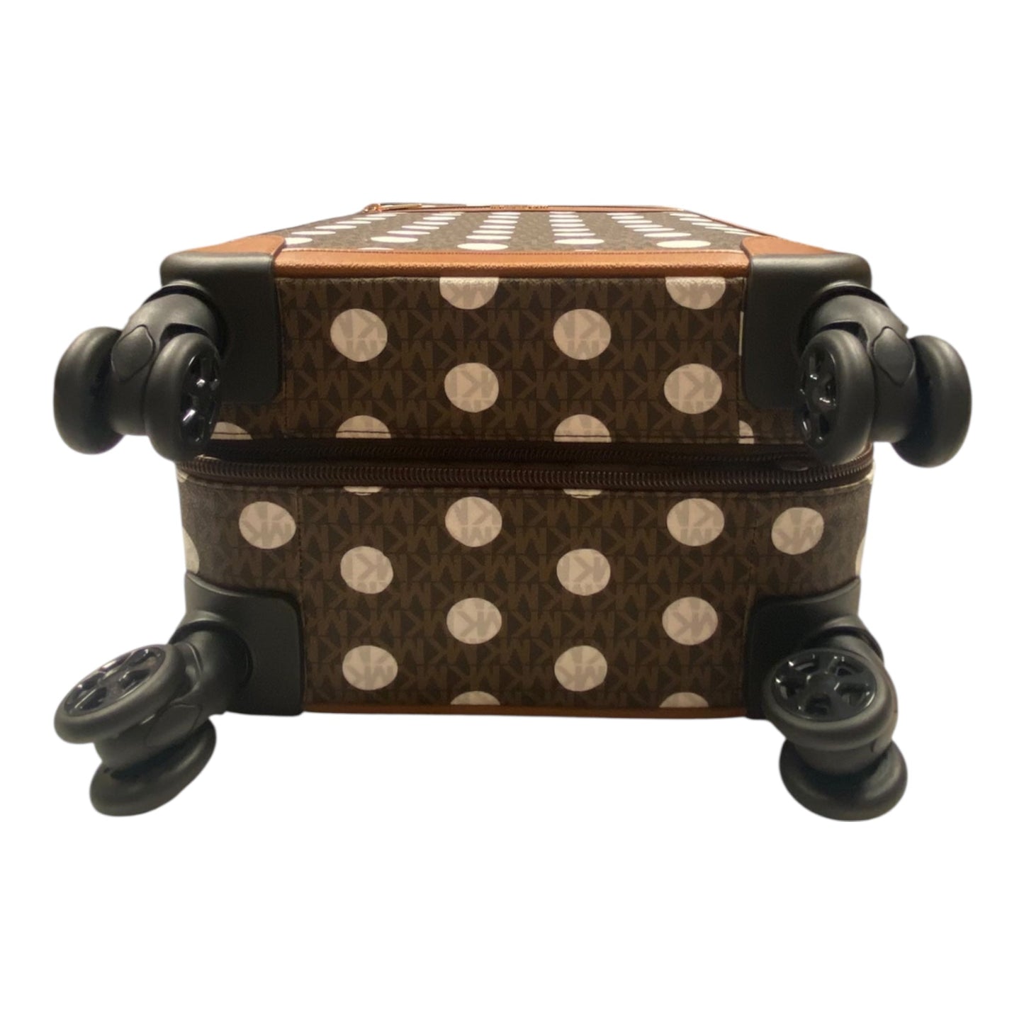 Luggage Designer By Michael Kors In Polkadot Pattern, Size:Large