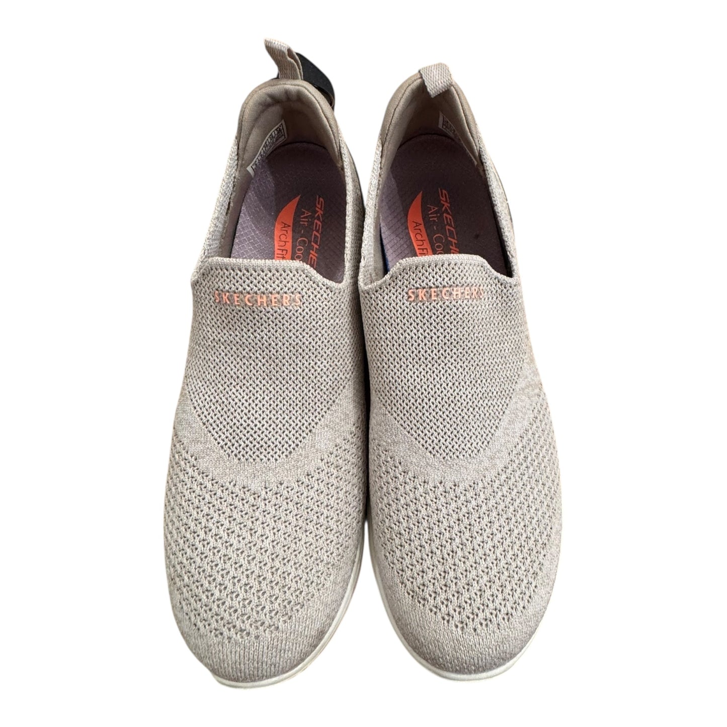 Shoes Sneakers By Skechers In Grey & White, Size:9