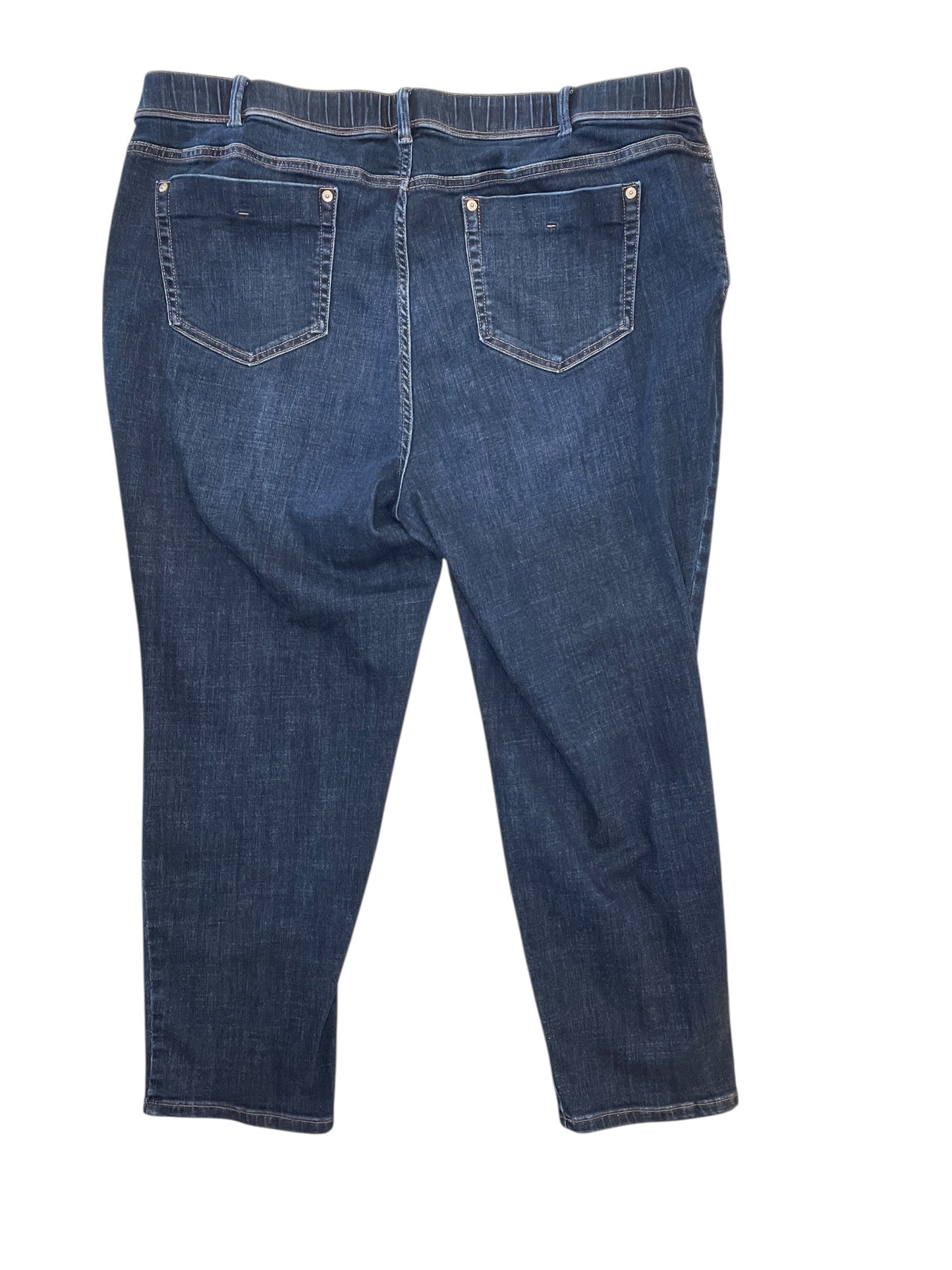 Jeans Cropped By J. Jill In Blue Denim, Size:20