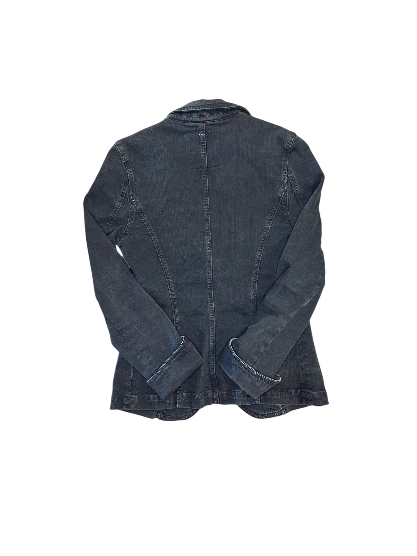 Jacket Denim By Mother In Grey Denim, Size:Xs
