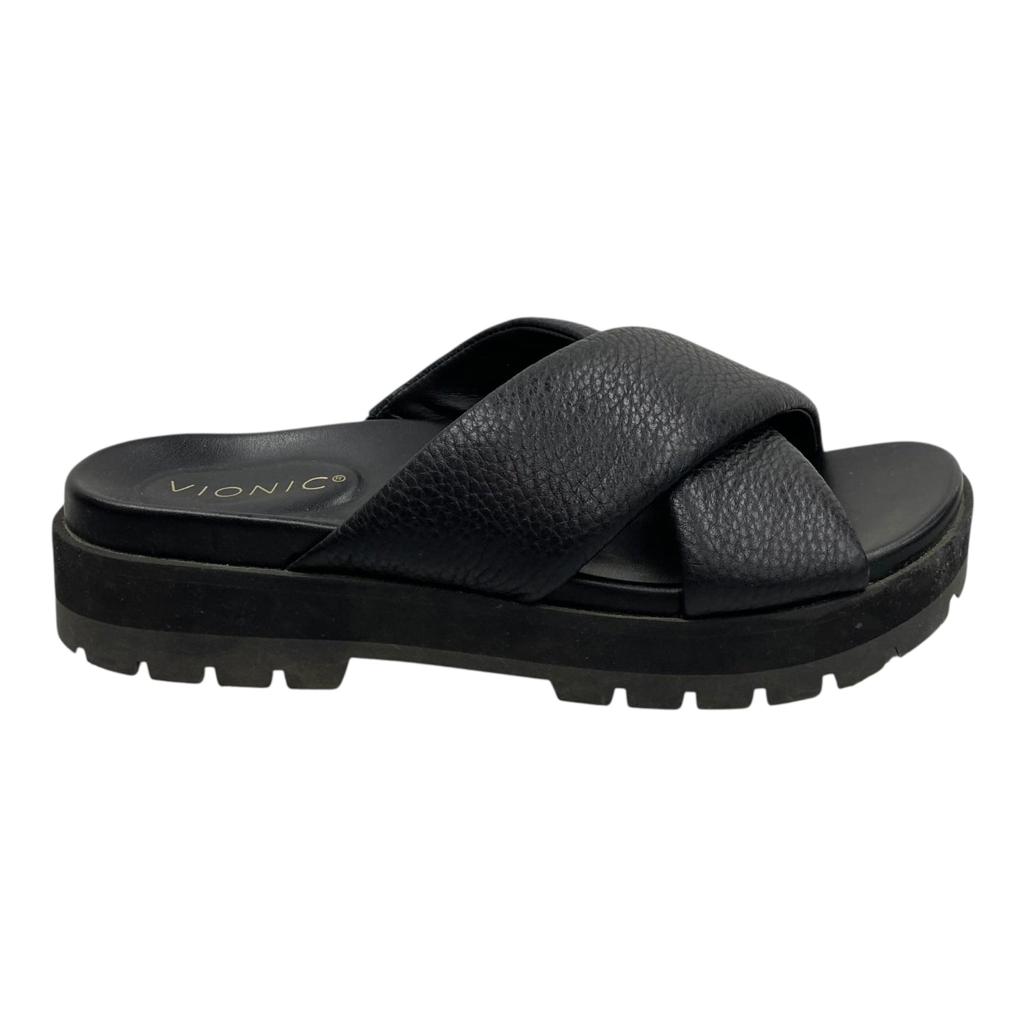 Sandals Heels Platform By Vionic In Black, Size:8