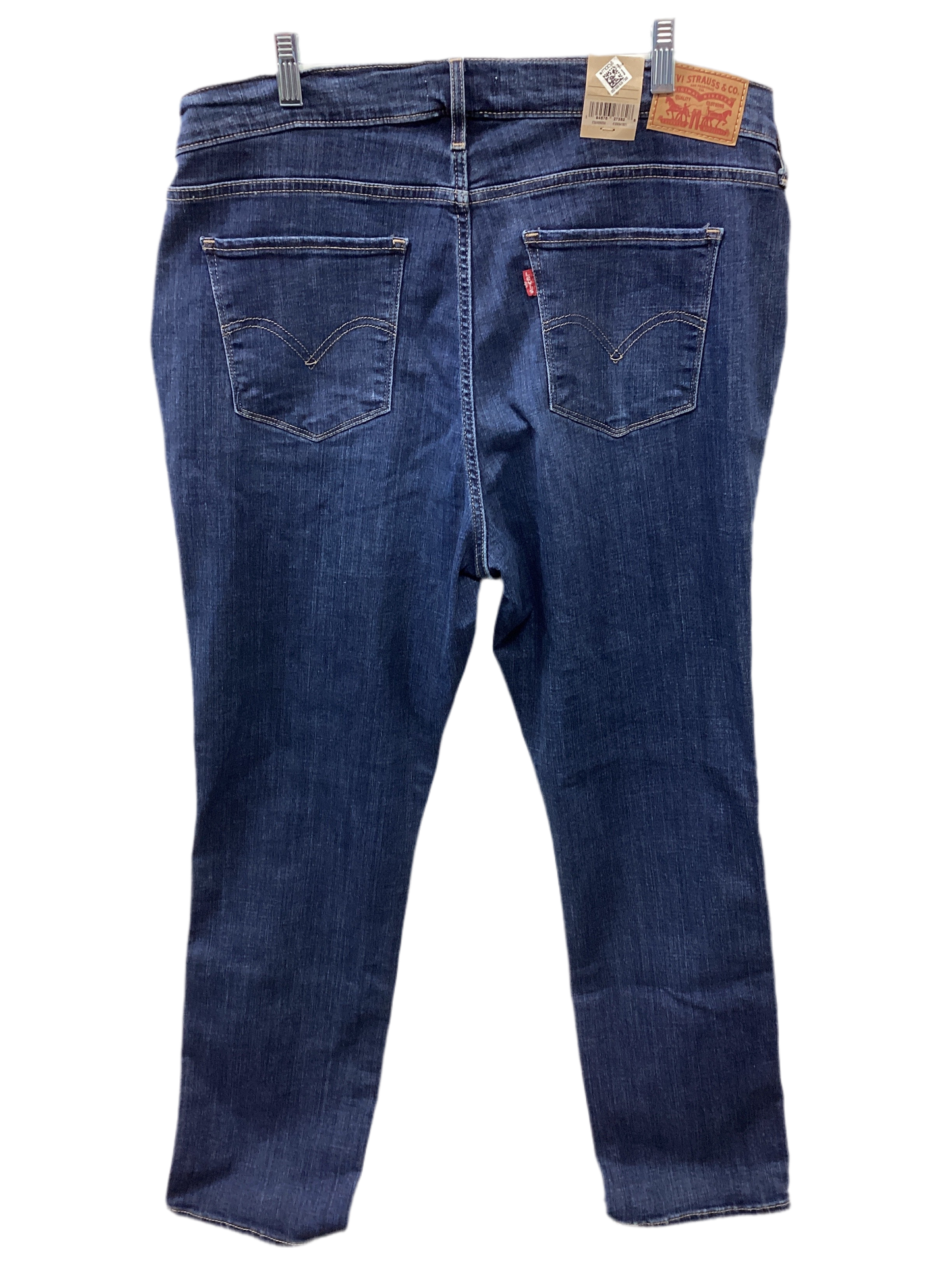 Jeans Skinny By Levis In Blue Denim, Size:16