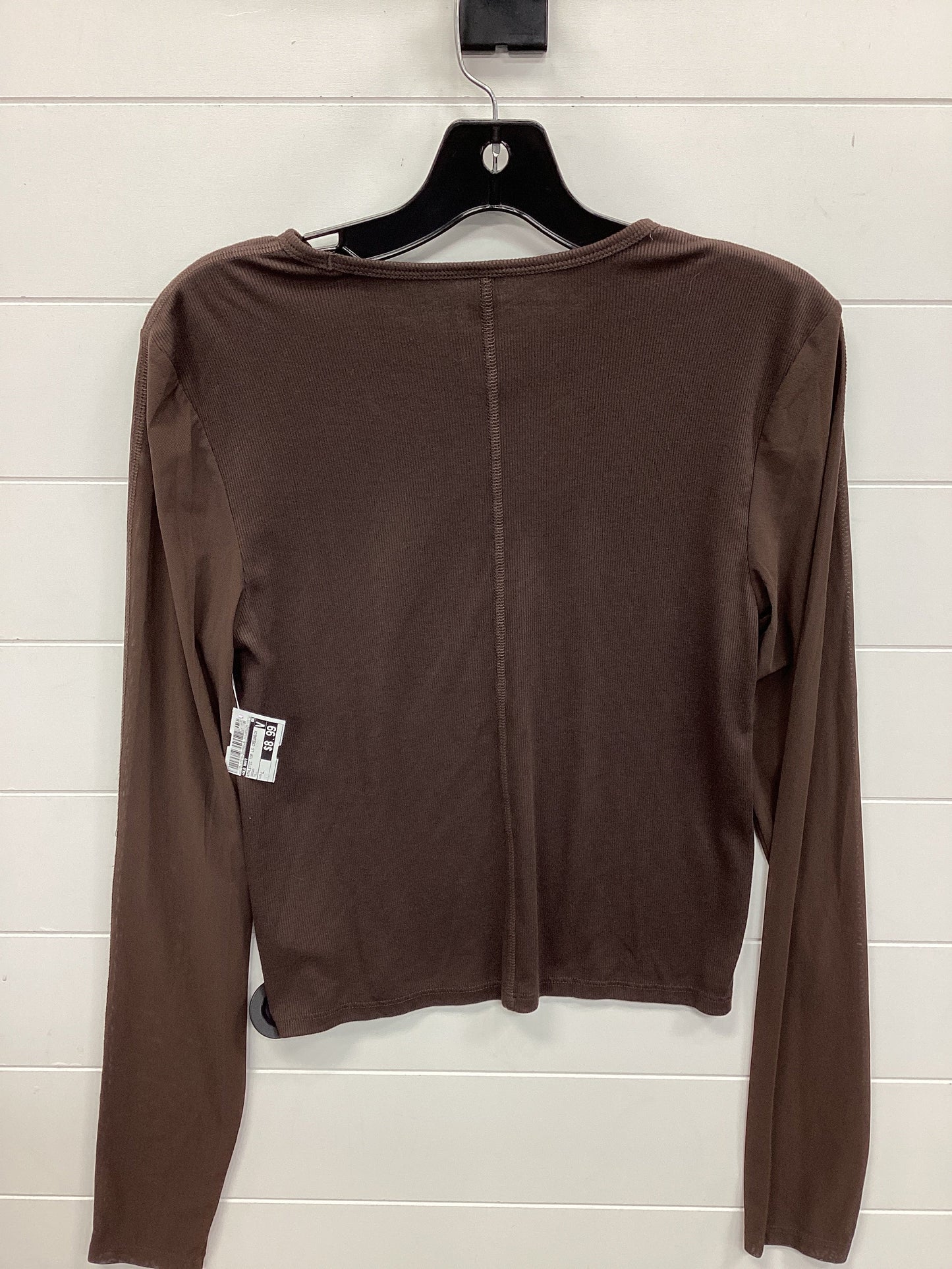 Athletic Top Ls Crewneck By Old Navy In Brown, Size:L