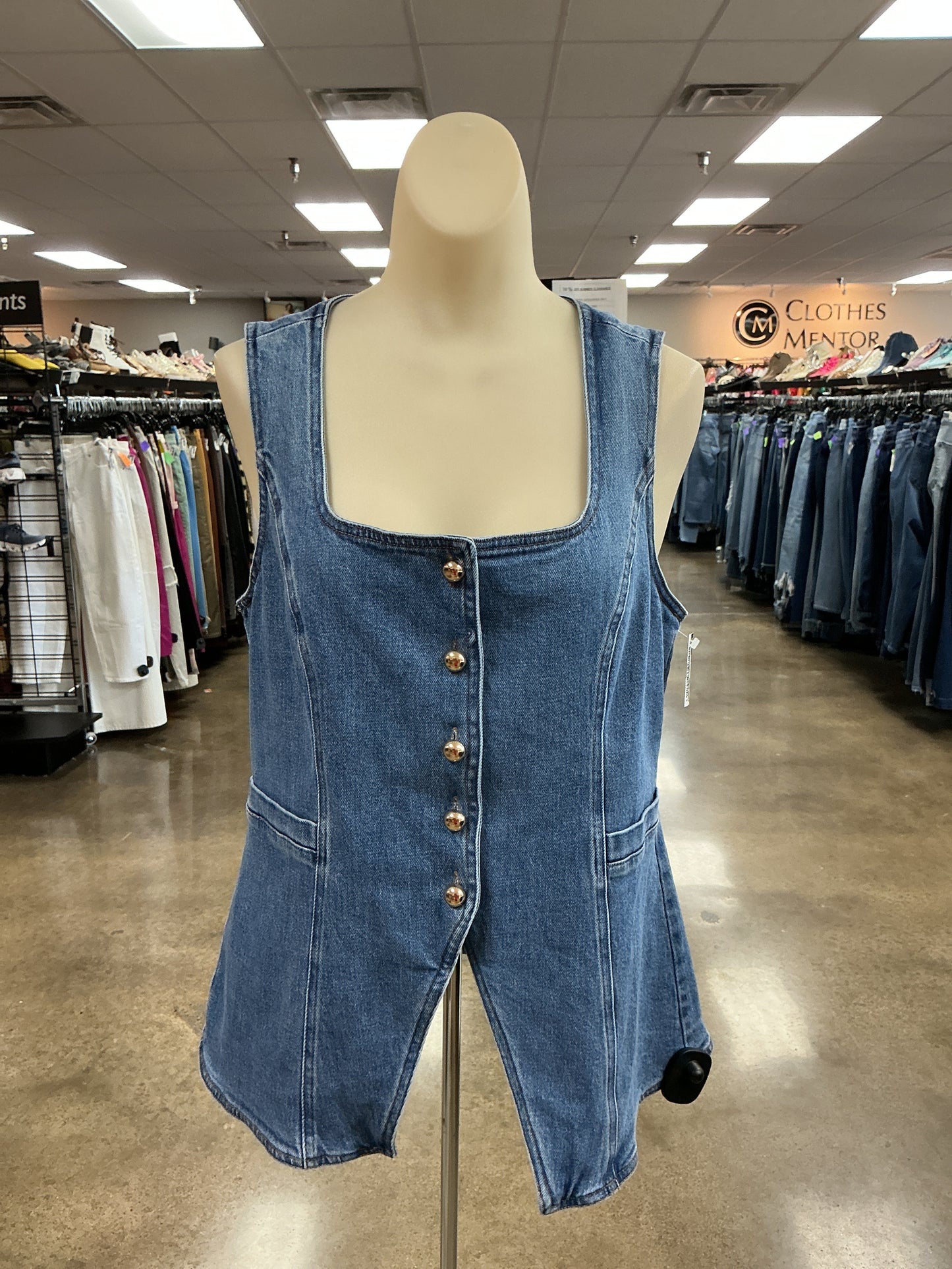 Vest Other By Altard State In Blue Denim, Size:Xl