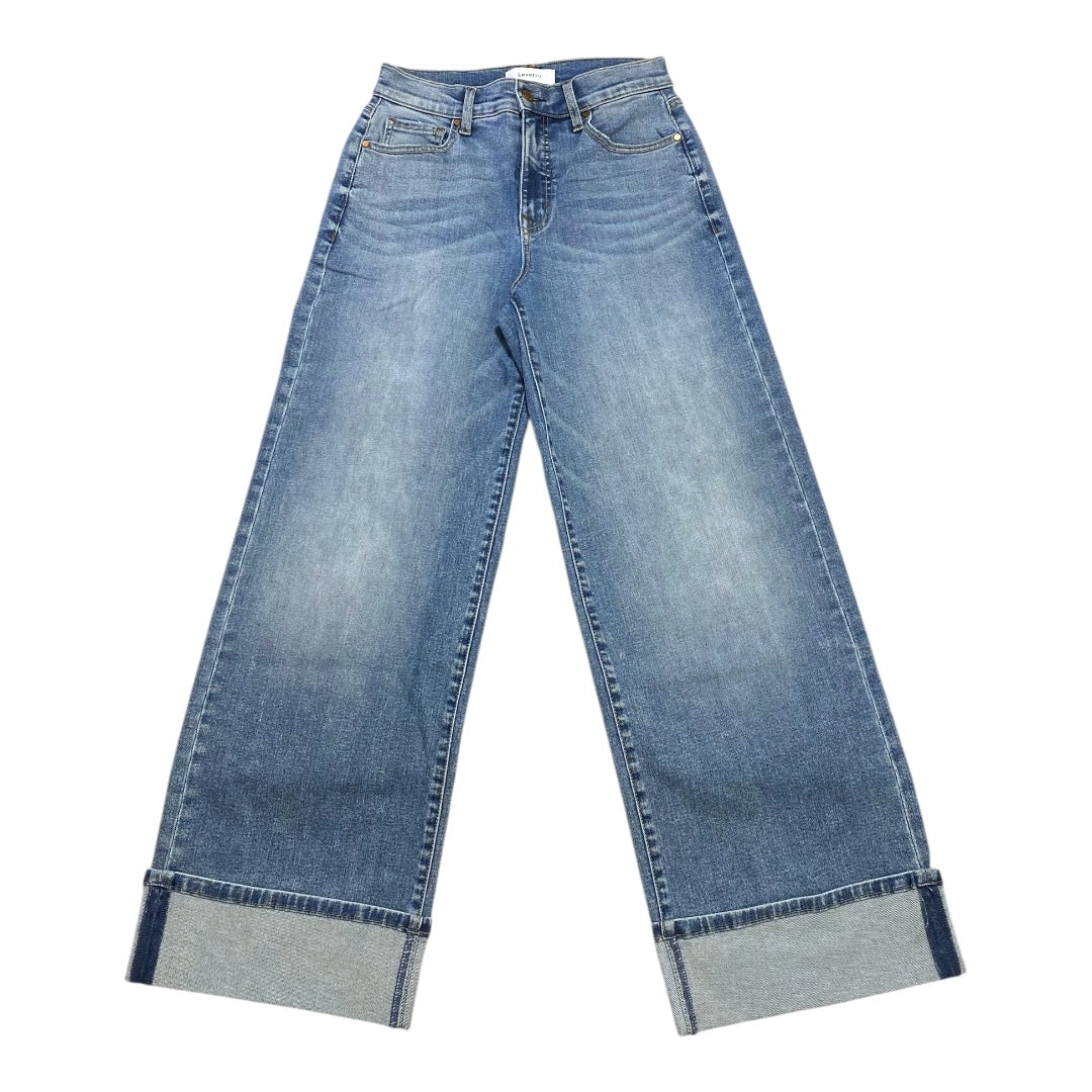 Jeans Wide Leg By Level 99 In Blue Denim, Size:4