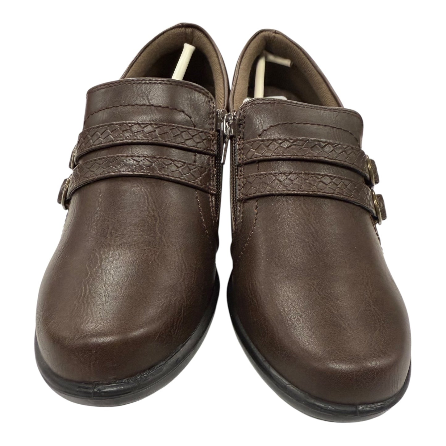 Shoes Heels Block By Easy Street In Brown, Size:7.5