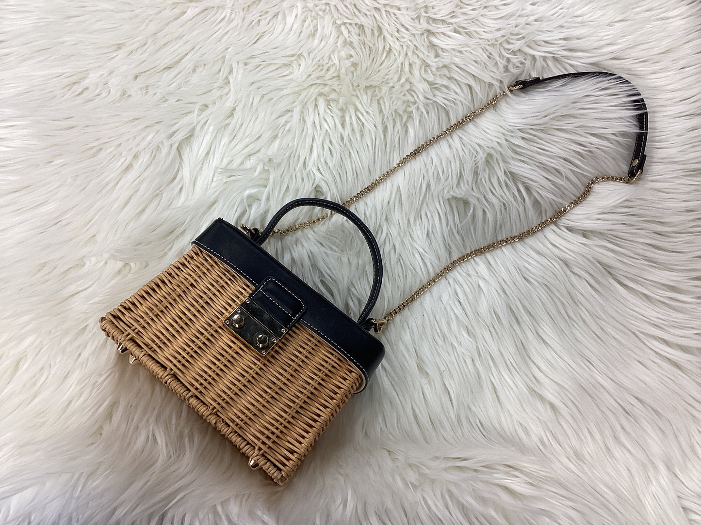 Handbag By Zara In Tan, Size:Small