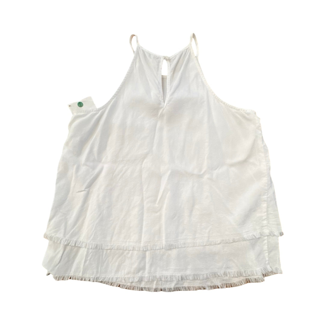 Top Sleeveless By Cloth & Stone In White, Size:Xs