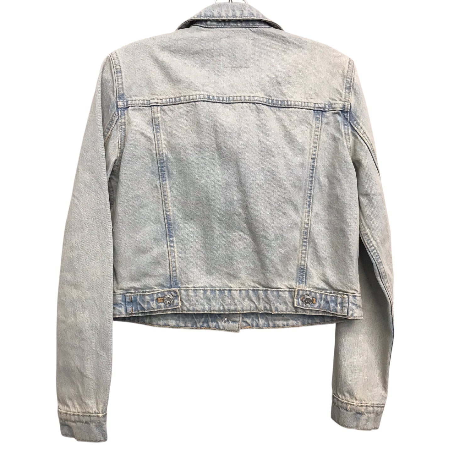 Jacket Denim By Zara In Blue Denim, Size:S