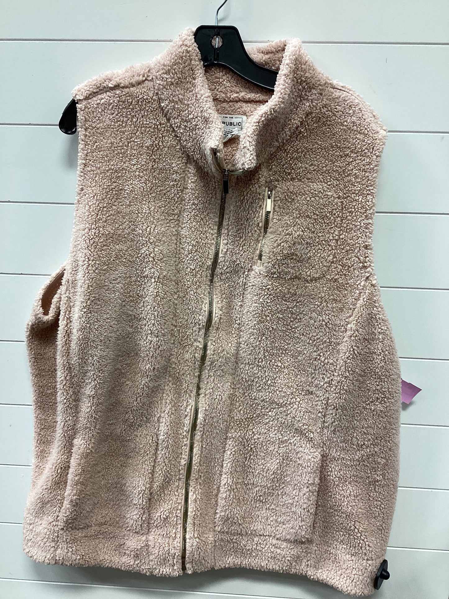Vest Faux Fur & Sherpa By For The Republic In Pink, Size:3X