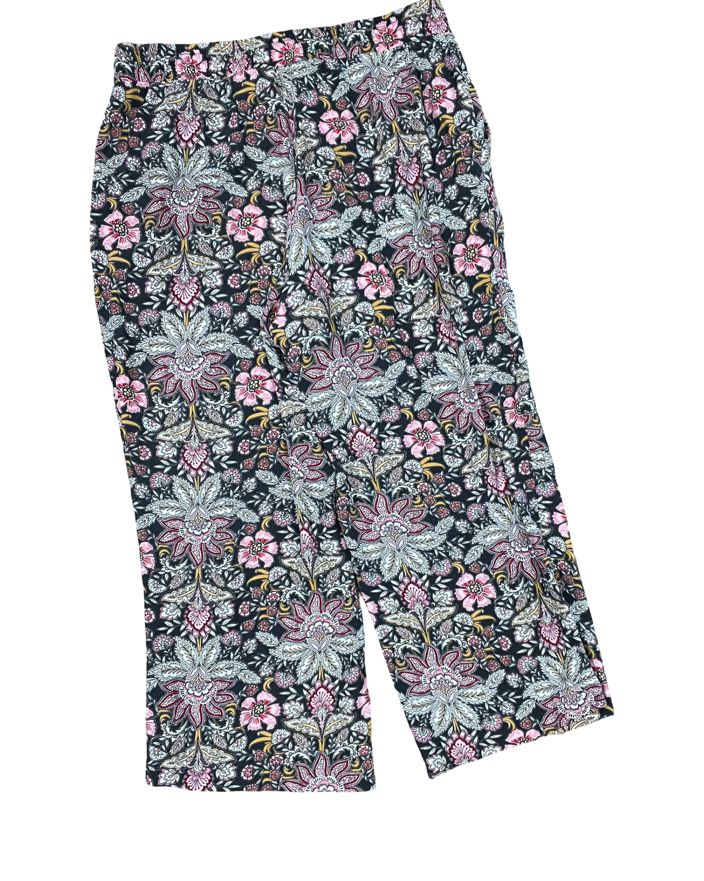 Pants Cropped By Loft In Grey, Size:M