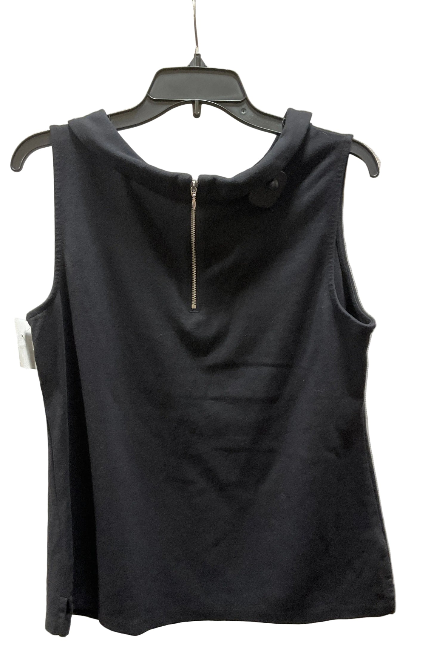 Top Sleeveless By Talbots In Black, Size: L