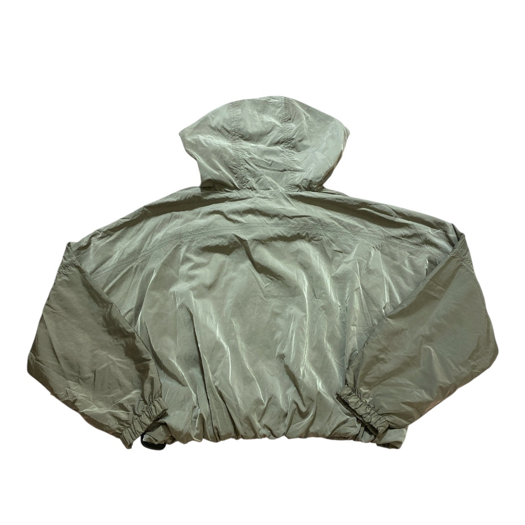 Athletic Jacket By Athleta In Silver, Size:S