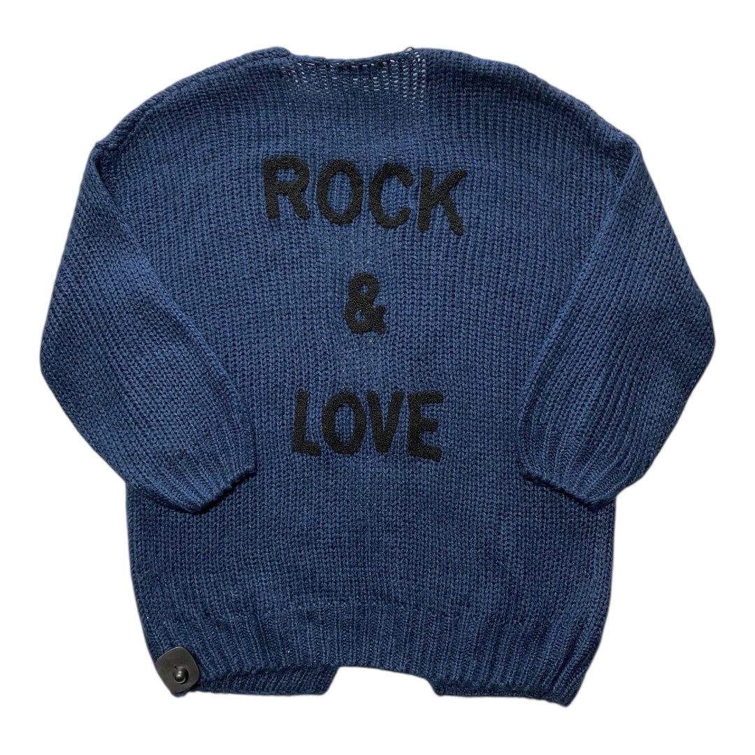 Sweater Cardigan By Cmc In Navy, Size:M