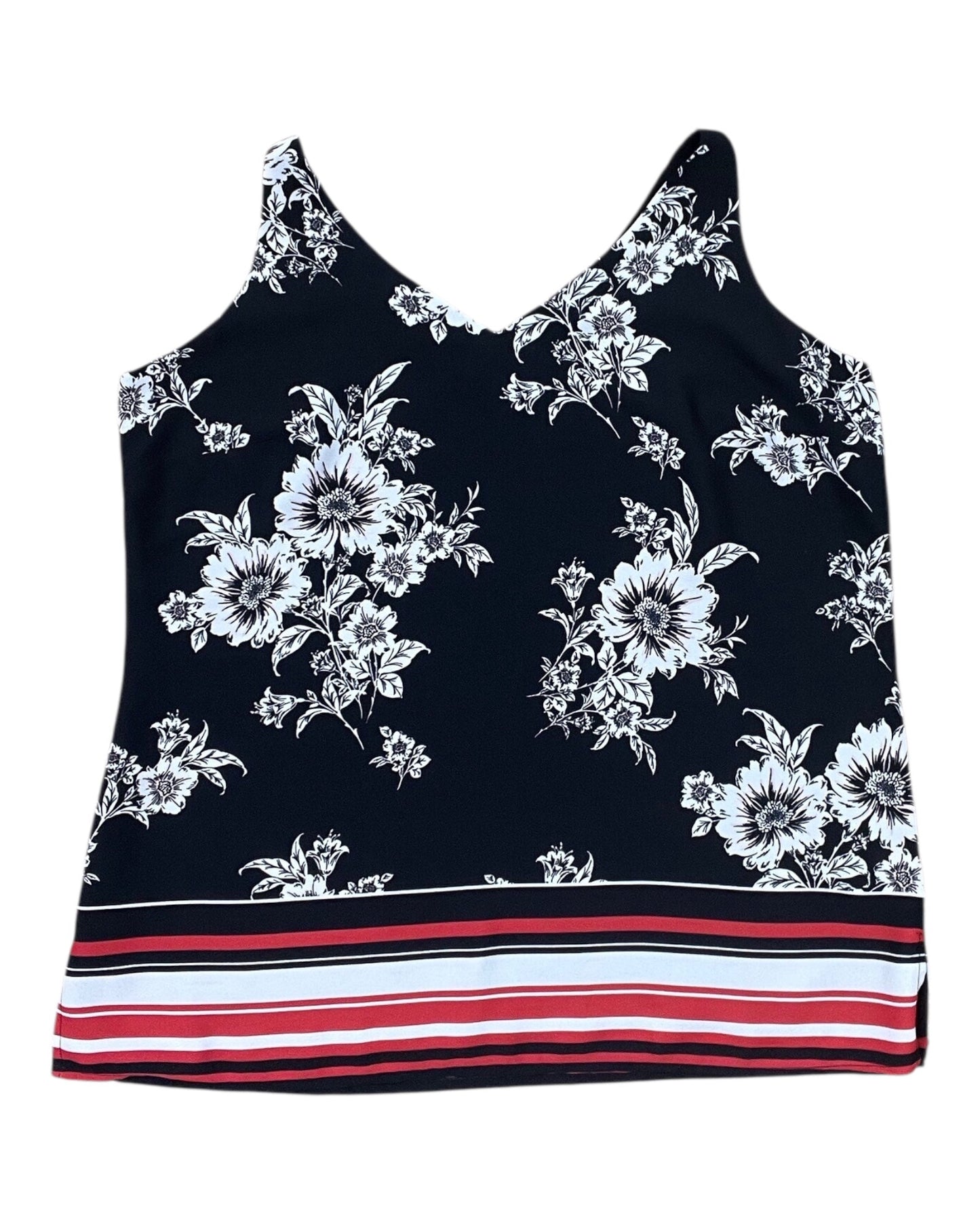 Top Sleeveless By Roz And Ali In Black, Size:M