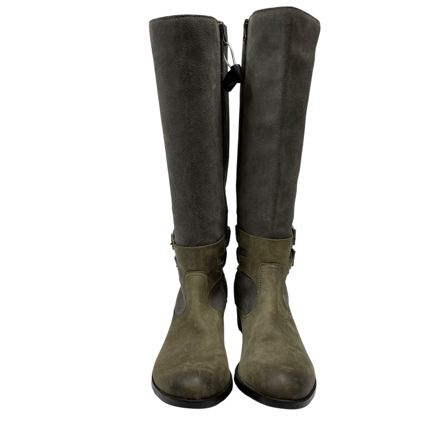 Boots Knee Flats By Sorel In Green & Grey, Size:9.5