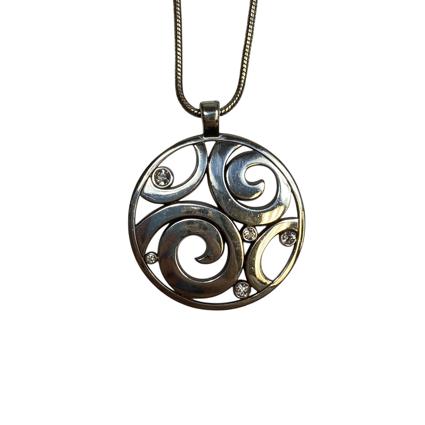 Necklace Designer By Brighton In Silver