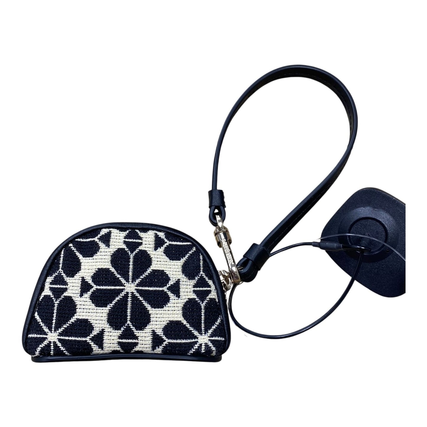 Key Chain Designer By Kate Spade In Black & Cream
