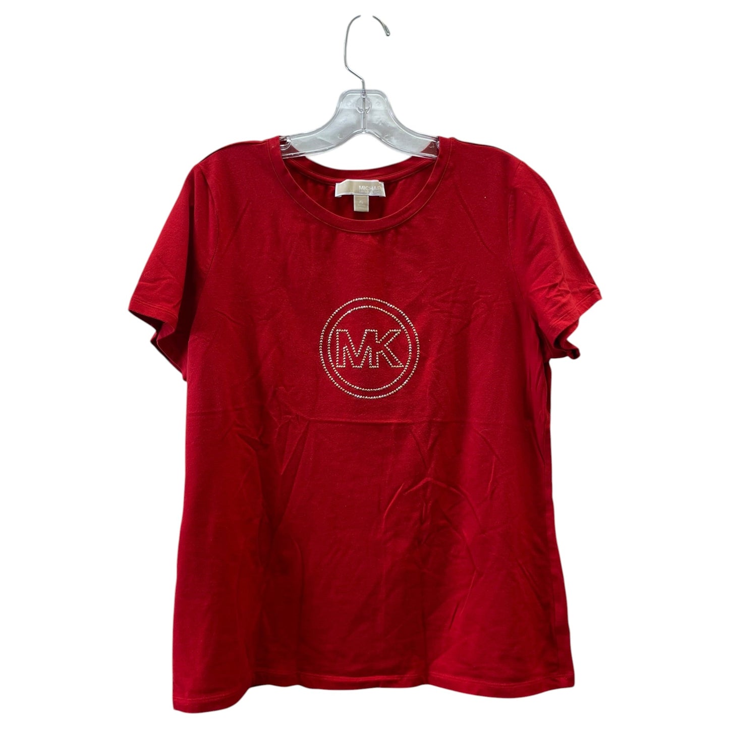 Top Ss Designer By Michael Kors In Red, Size:Xl