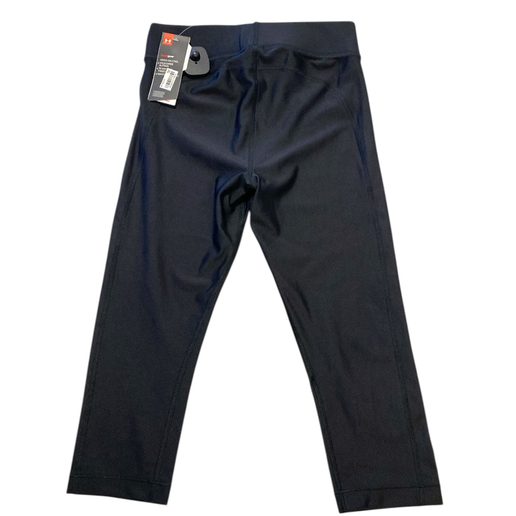 Athletic Leggings Capris By Under Armour In Black, Size:M