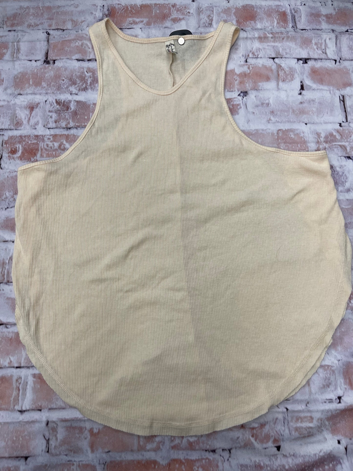 Tank Top By Free People In Yellow, Size: L