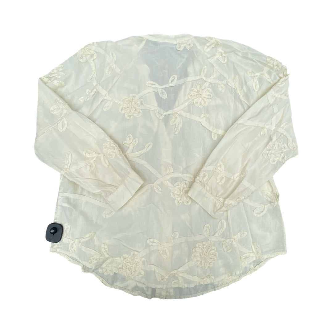 Top Ls By Zara In Cream, Size:M