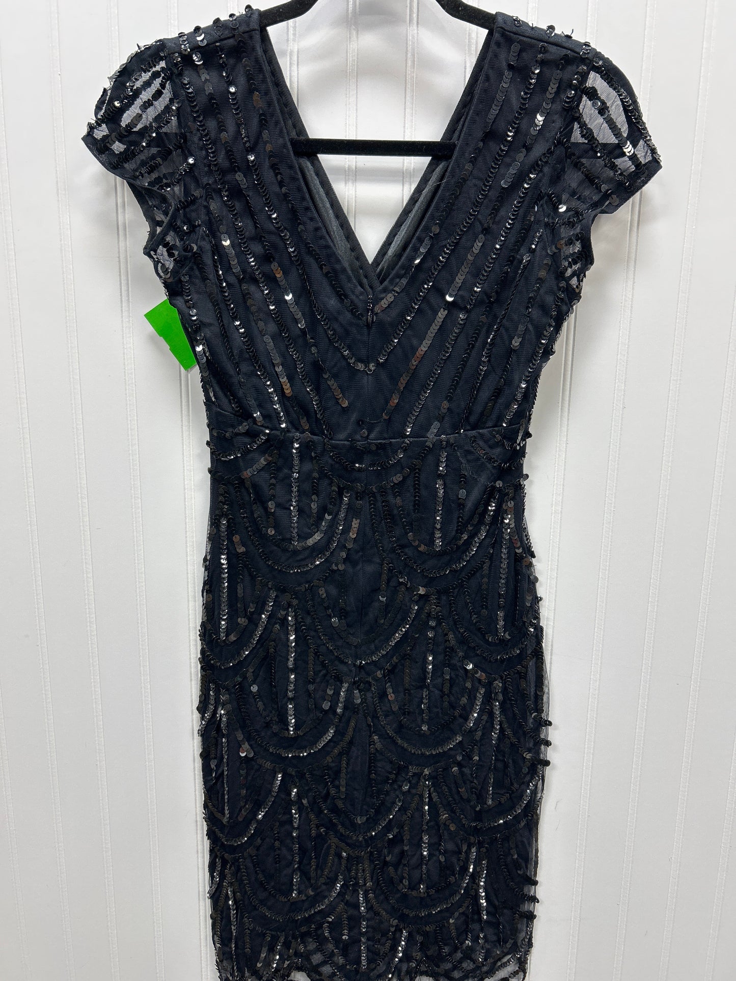 Dress Party Midi By Marina In Black, Size:4