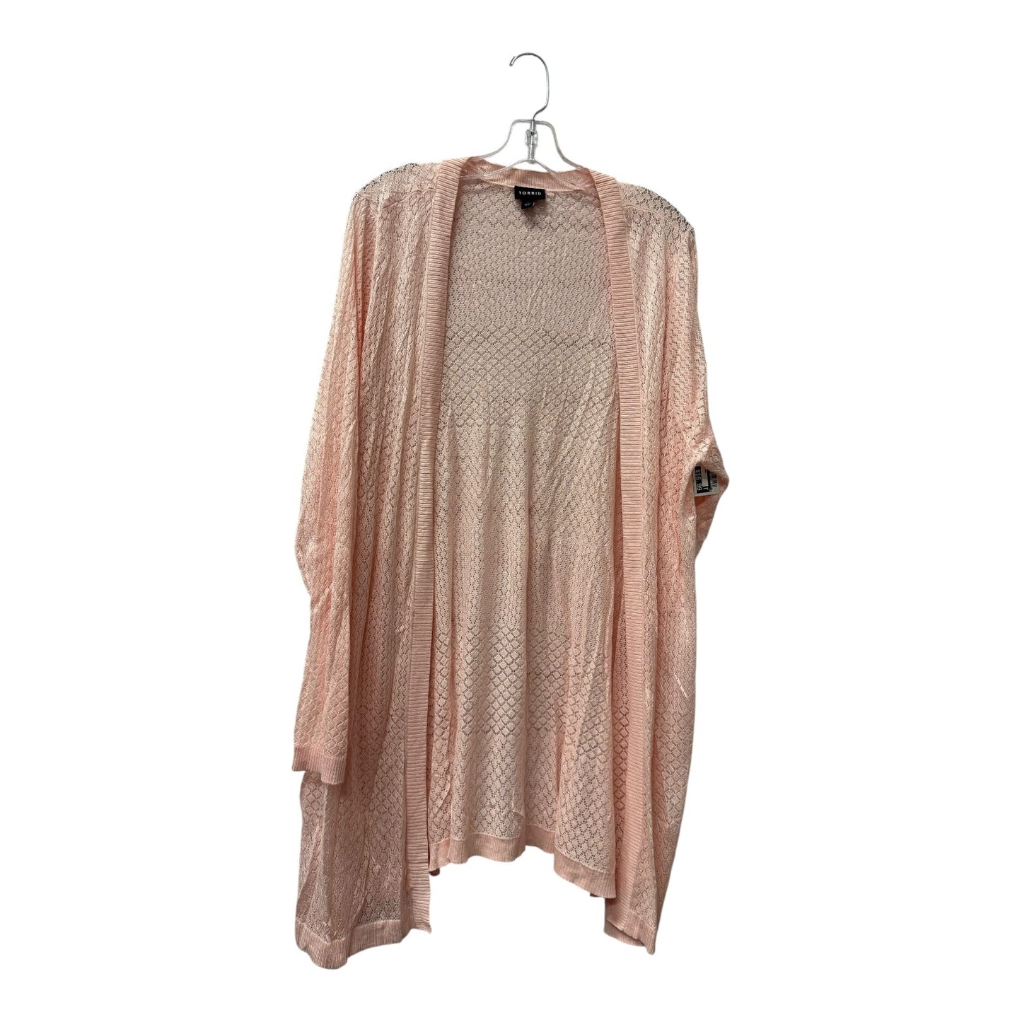 Sweater Cardigan By Torrid In Pink, Size:4X